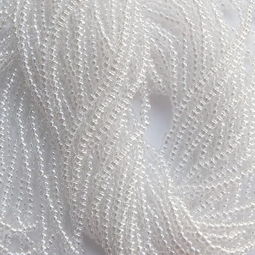 Semilla Perlas 11/0 Cristal checo Brillo Brillante (Full Hank Pack) Cuentas de Vidrio