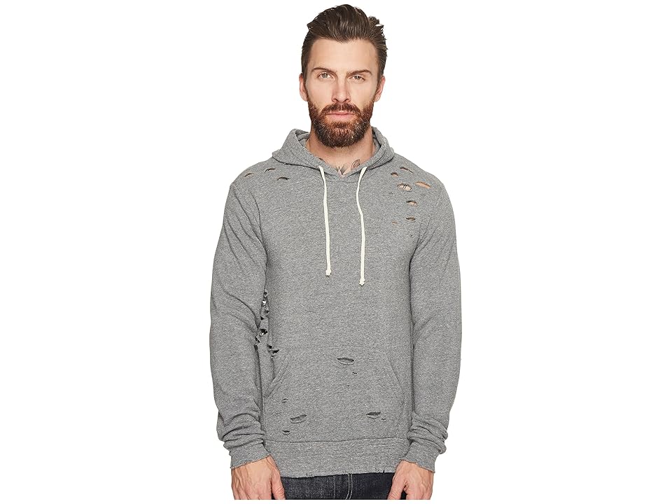 

Alternative The Super Distressed Challenger Sweatshirt (Eco Grey) Men's Clothing