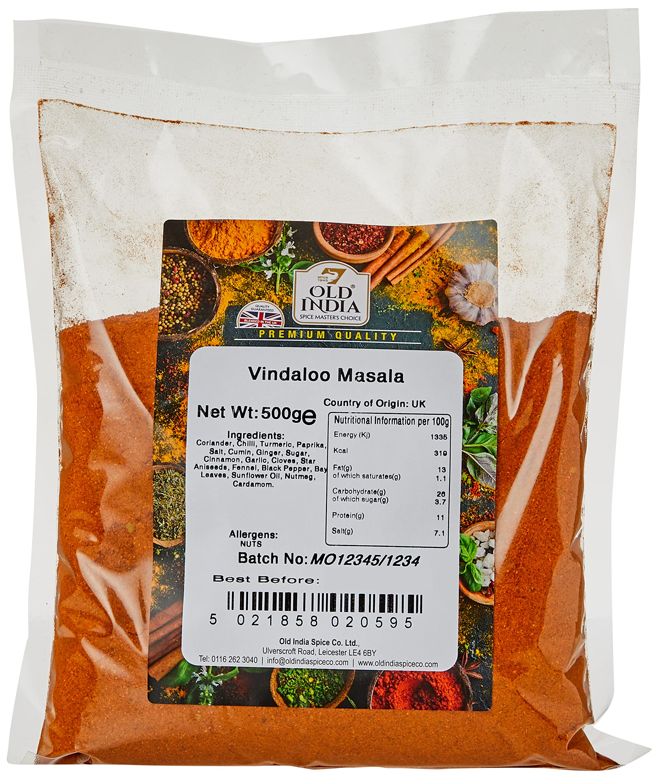 Old India Vindaloo Masala 500g