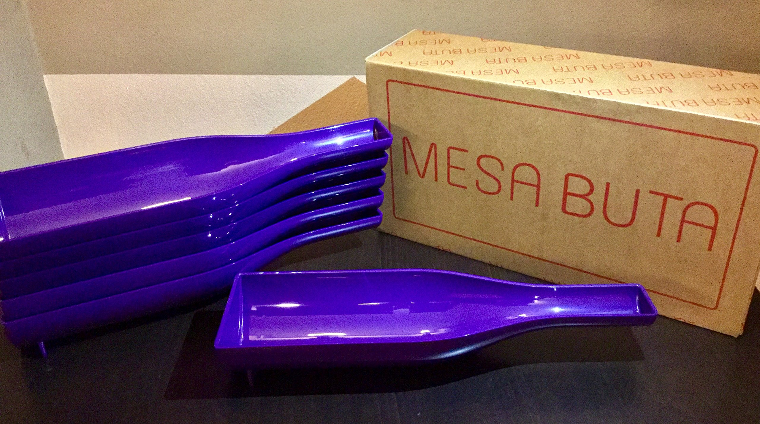 Service d'assiettes violettes de 6 pièces pour décoration de table moderne