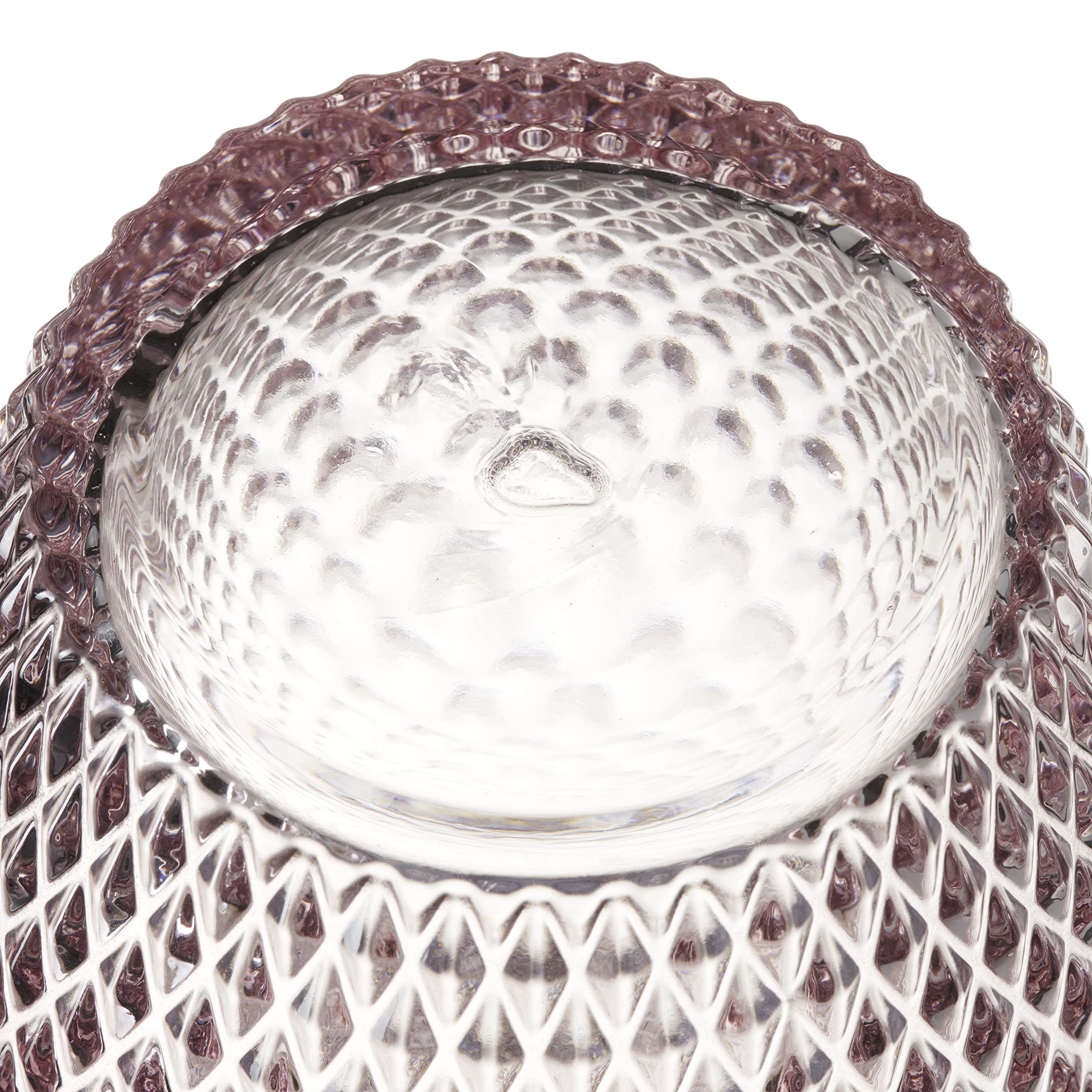 LEONARDO HOME 18677 Poesia Jarrón de 40 cm, Cristal, Color Rosa | SE 018677 018677 - Superficie texturizada única, altura: 40 cm, 1 unidad