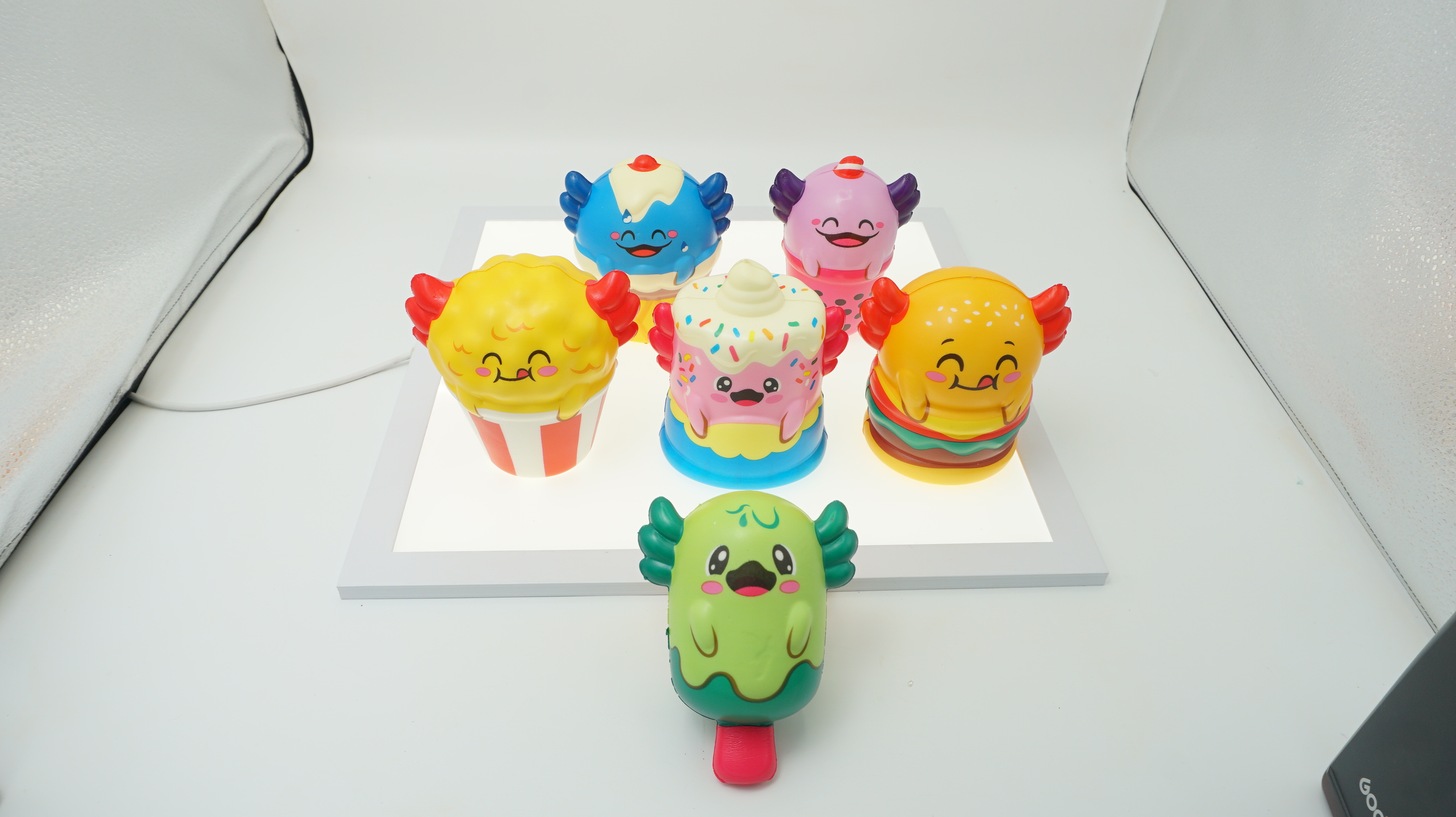 Amazon.com: JA-RU Jumbo Foamie Axolotl Smushy Foodie (12 Axolotls