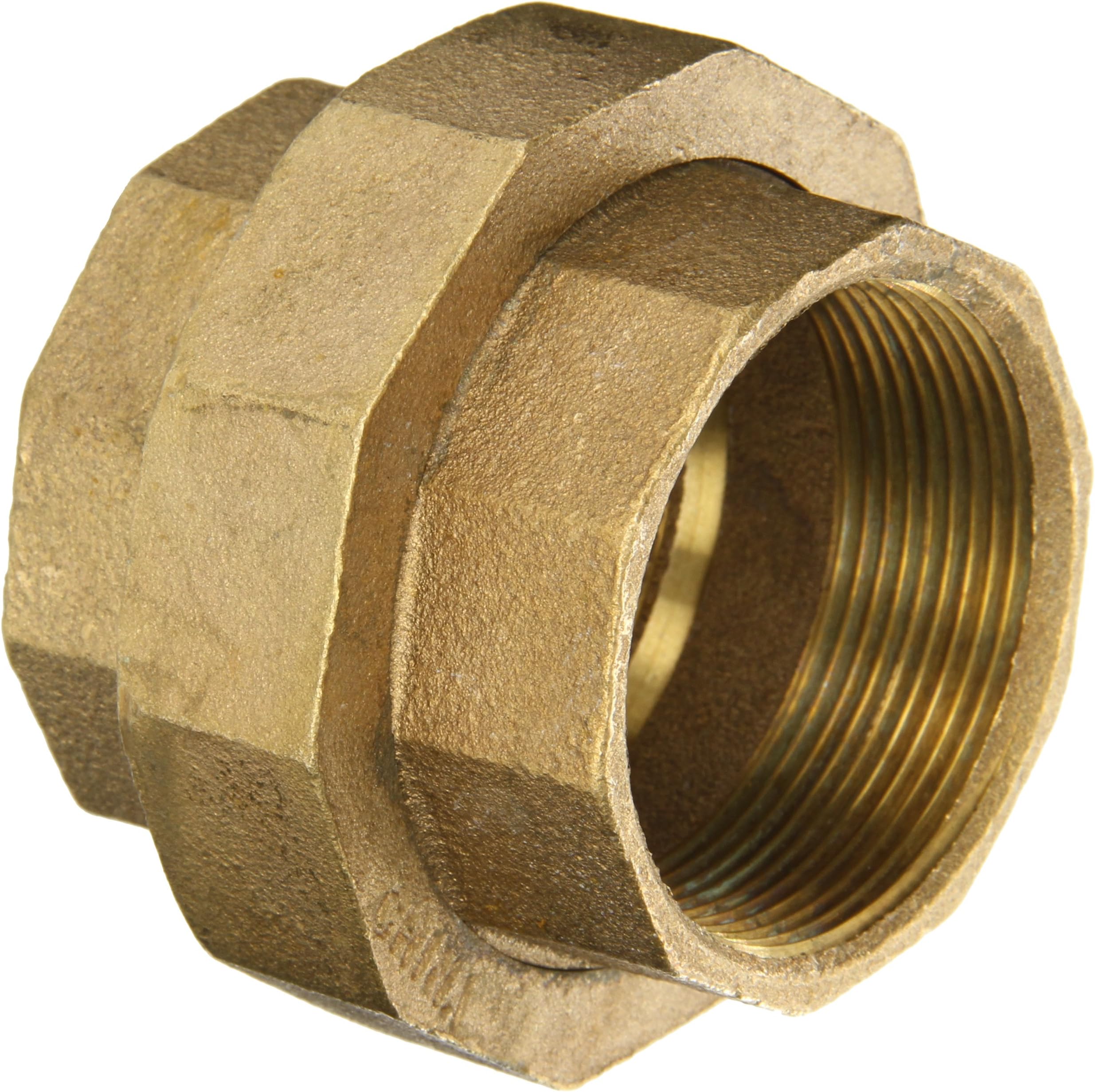 Anderson Metals - 38104-32 38104 Red Brass Pipe Fitting, Union, 2" Female Pipe