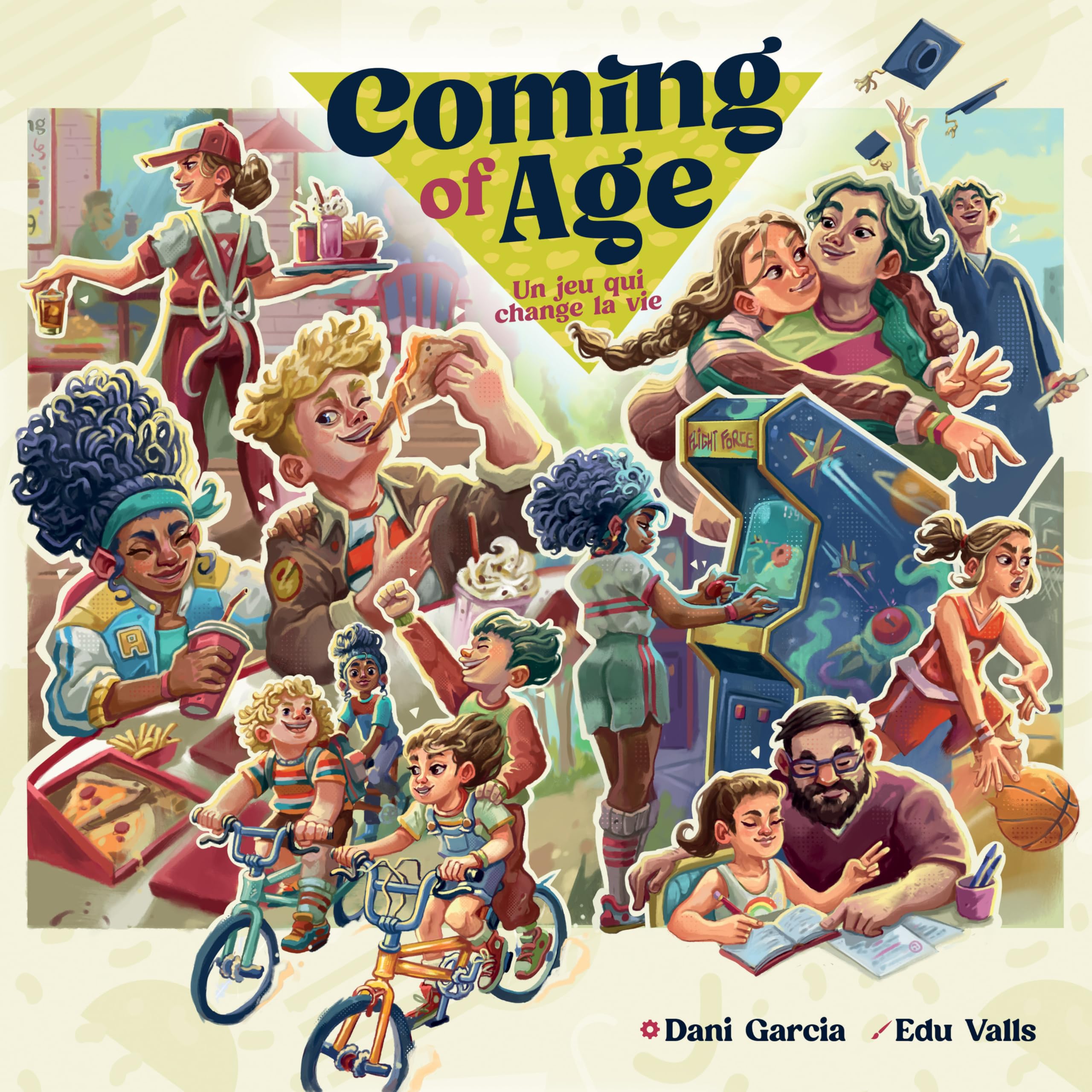Asmodee - Coming of Age - Ludonova - Narracyjna i strategiczna gra planszowa - Gra Expert dla dorosłych - od 14 lat - 1 do 4 graczy - 40-80 min - wersja francuska