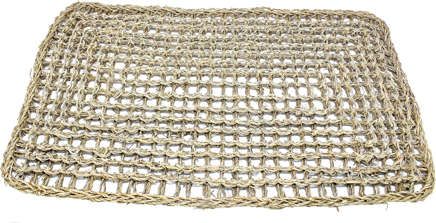 Bonka Bird Toys 3369 Seagrass Mat 24X12 Woven Play Bed Mattress Perfect for Small Pets