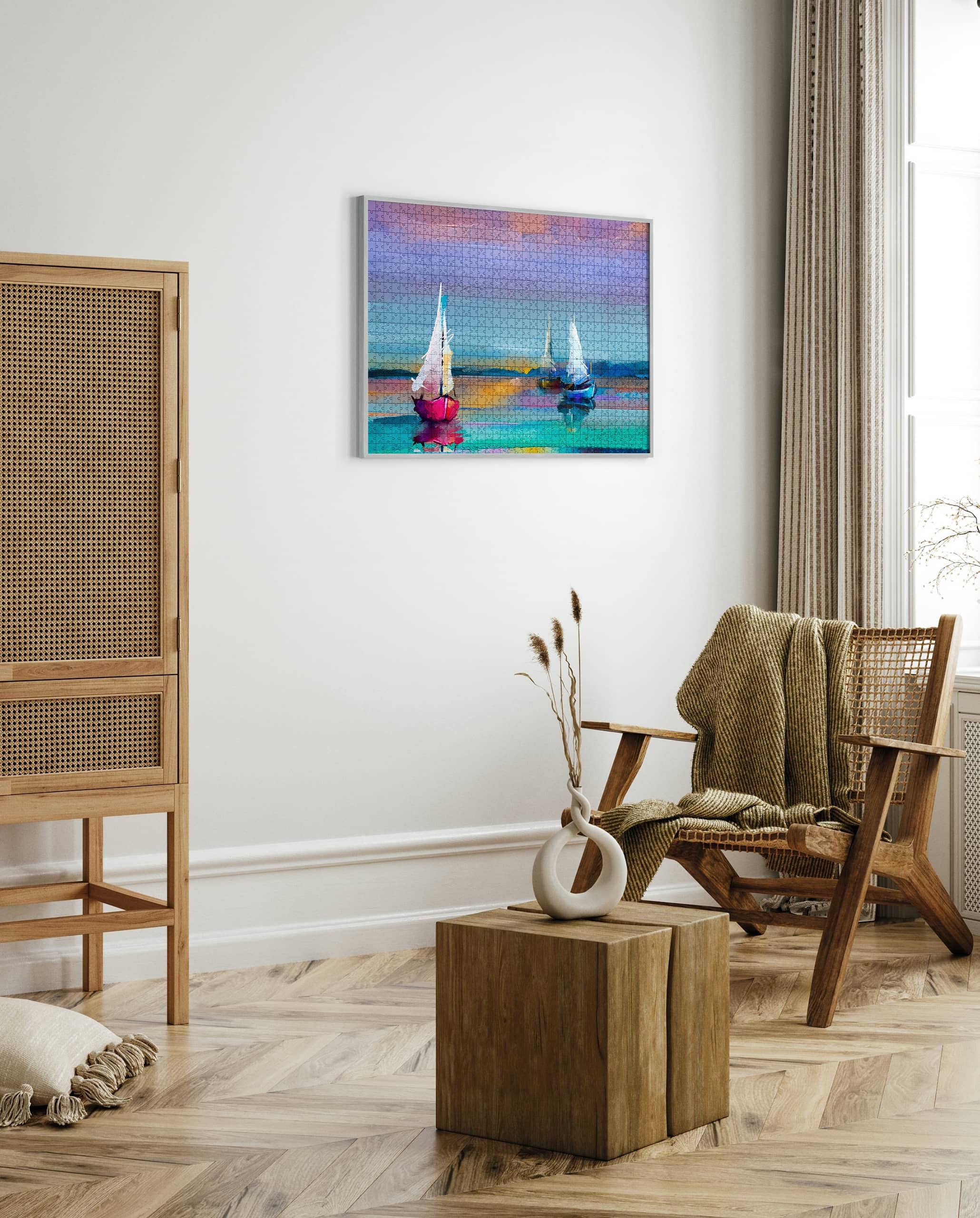 accent by nielsen cornici per puzzle, 50 x 70 cm, alluminio, Estructura Negro Mate, cornice per posterin formato verticale e orizzontale, vetro sintetico, Puzzle