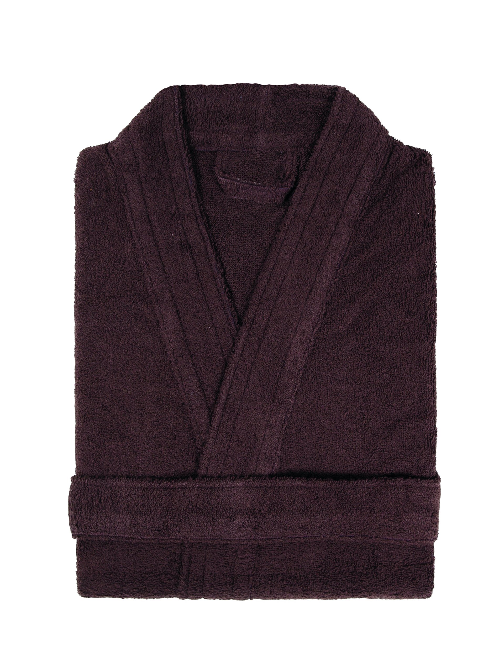 Lasa Home Albornoz Talla M, colección Pure Kimono, algodón, marrón, 110 x 40 x 1 cm