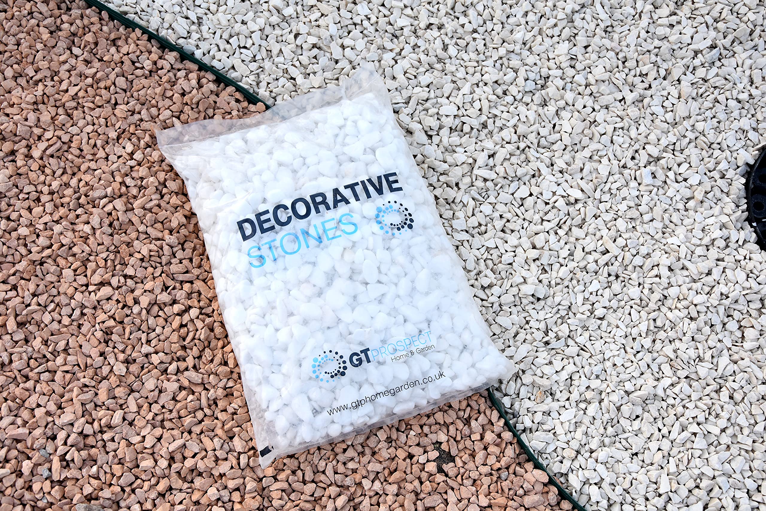 Carrara 20 Kilo Bag 12-18mm Decorativo Naturale Marmo Puro Biancaneve Ciottoli Greyish Pietre ghiaia/frantumazioni Paesaggio Giardino Casa