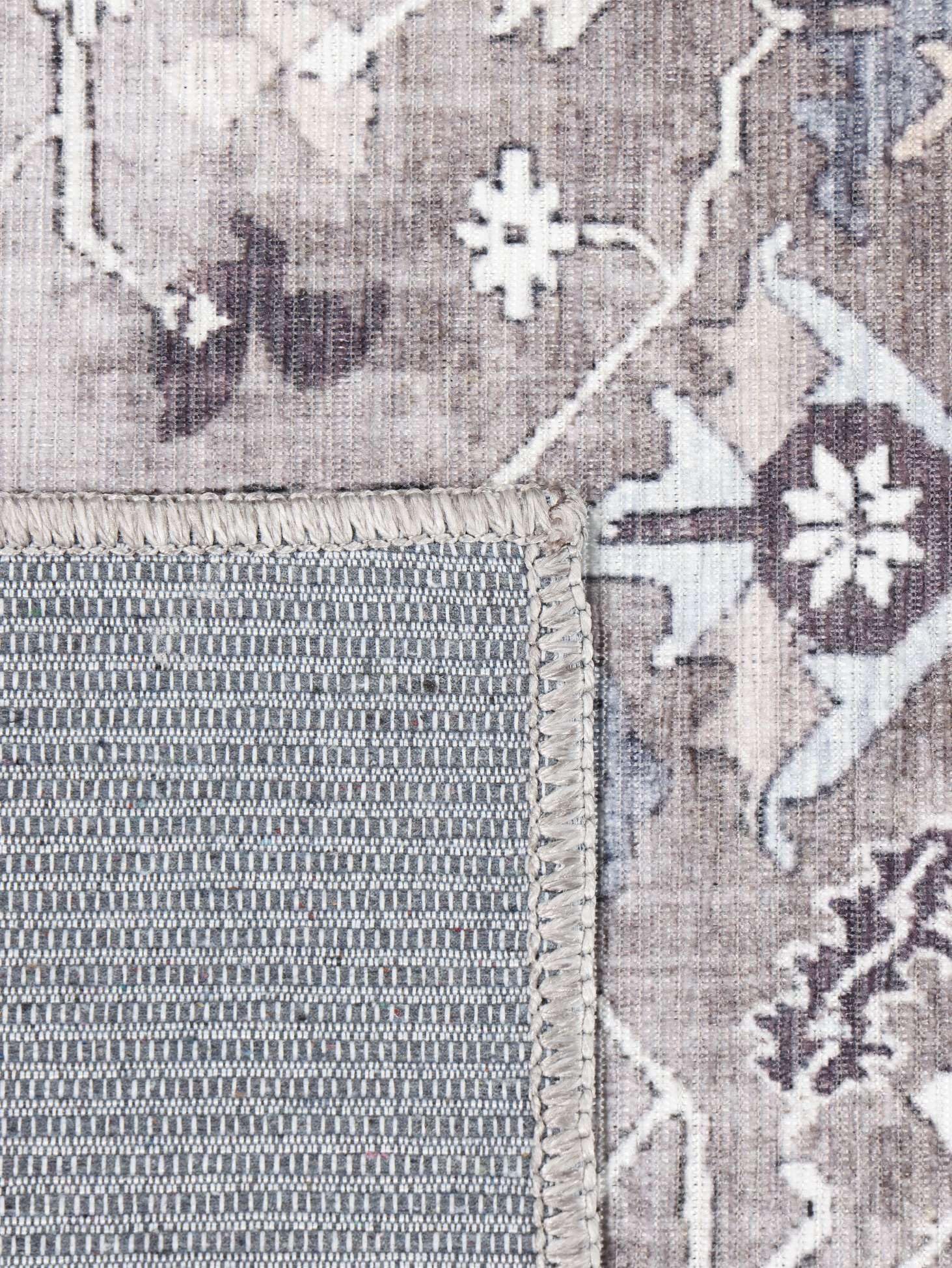 RugVista Gina Oriental, Dywan, Nowoczesne, 80 x 250 cm, Prostokąt, Niski, Pokój dzienny, Sypialnia, Korytarz, Prać w pralce, Szary/Beżowy