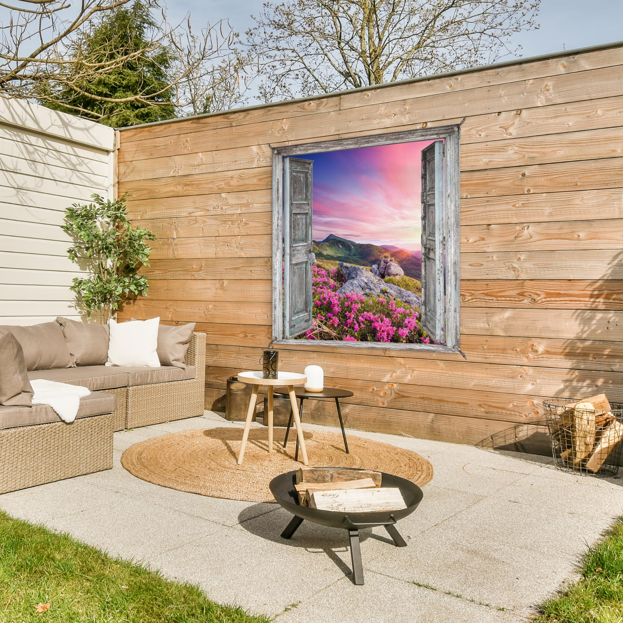 MuchoWow© Deco Jardin Posters Décoratifs Extérieur Terrasse Mur Déco