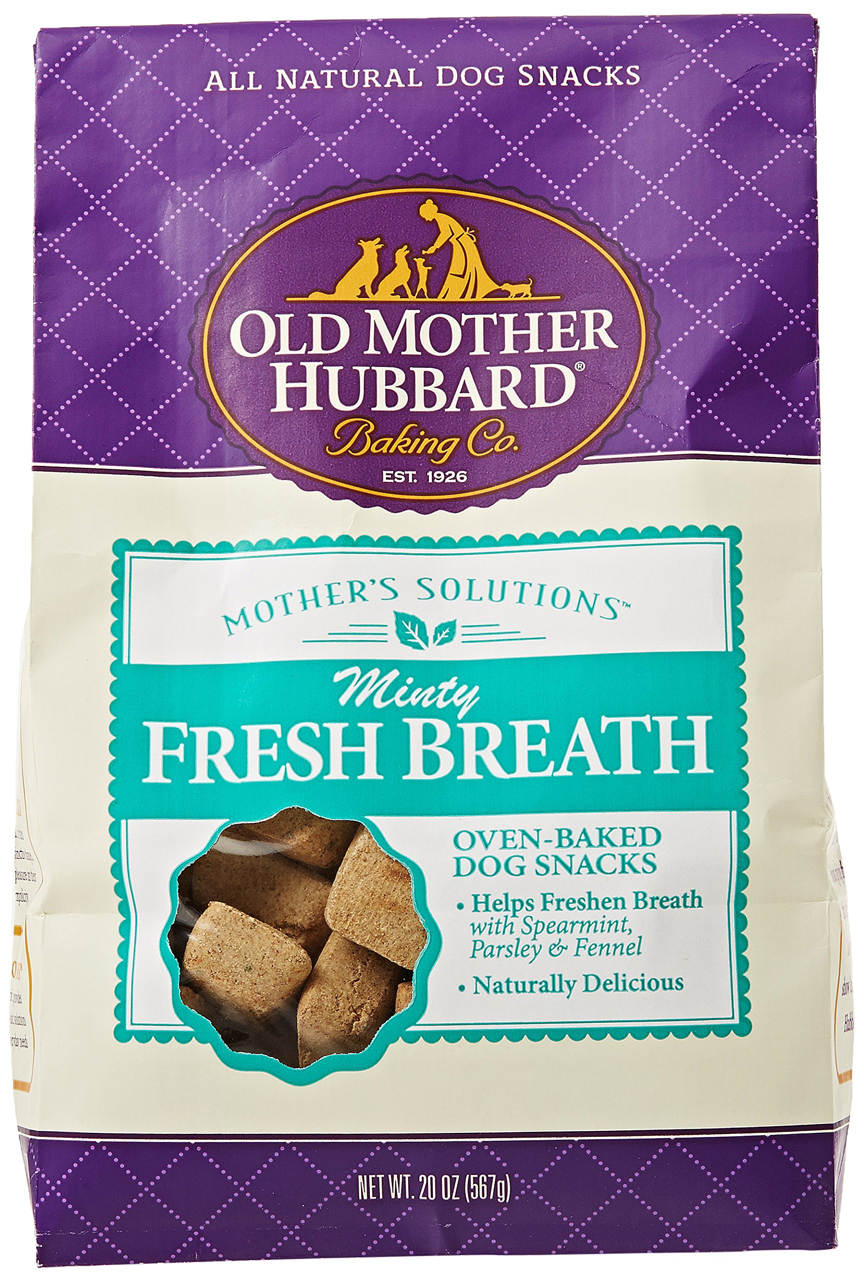 WELLPET634434 6-Pack Omh Crunchy Functional Fresh Breath Snack For Pets, 20-Ounce