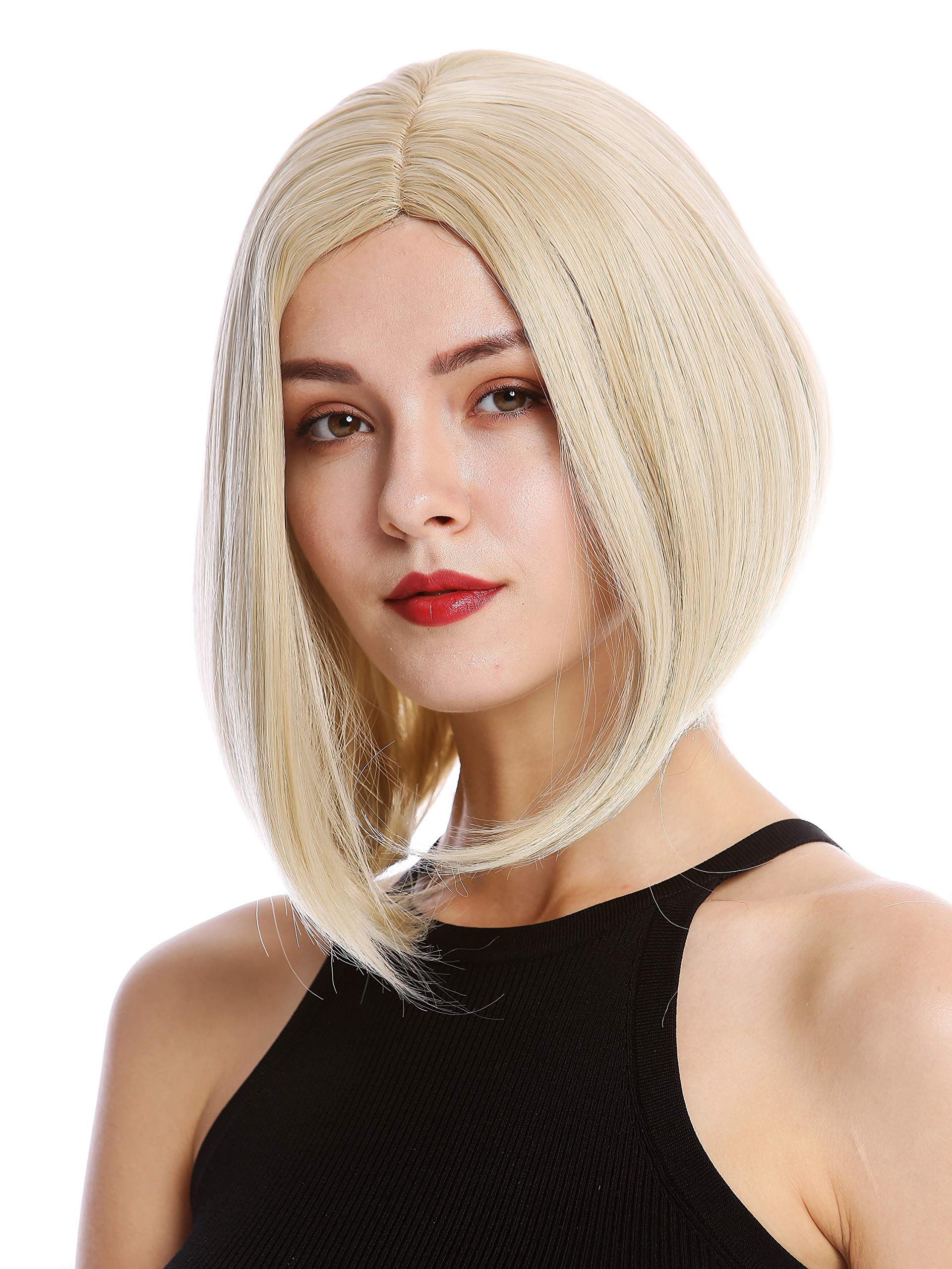 WIG ME UPYZF-4370-24B/613B Women's Wig Cosplay Short Shoulder Length Longbob Centre Parting Light Blonde Mix