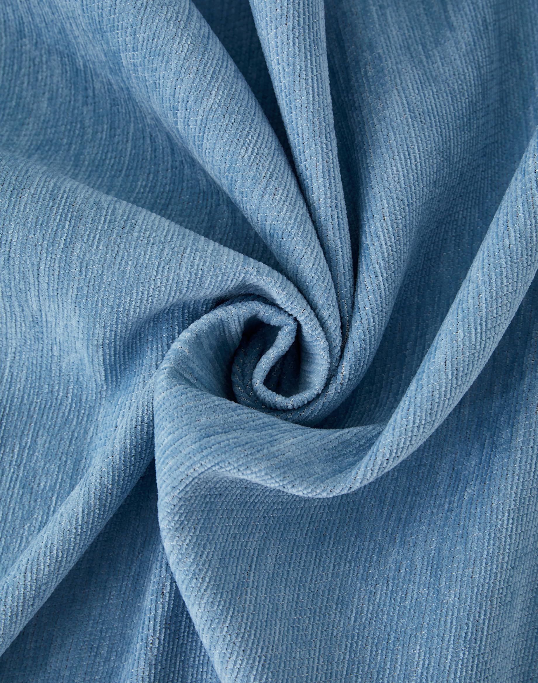 Meicynhoger Funda de Sofá Cama Impermeable 3 Plazas,260x180 cm, Fundas de Clic Clac de Chenilla Anti-desgarros para Perros y Gatos (Azul, Large)