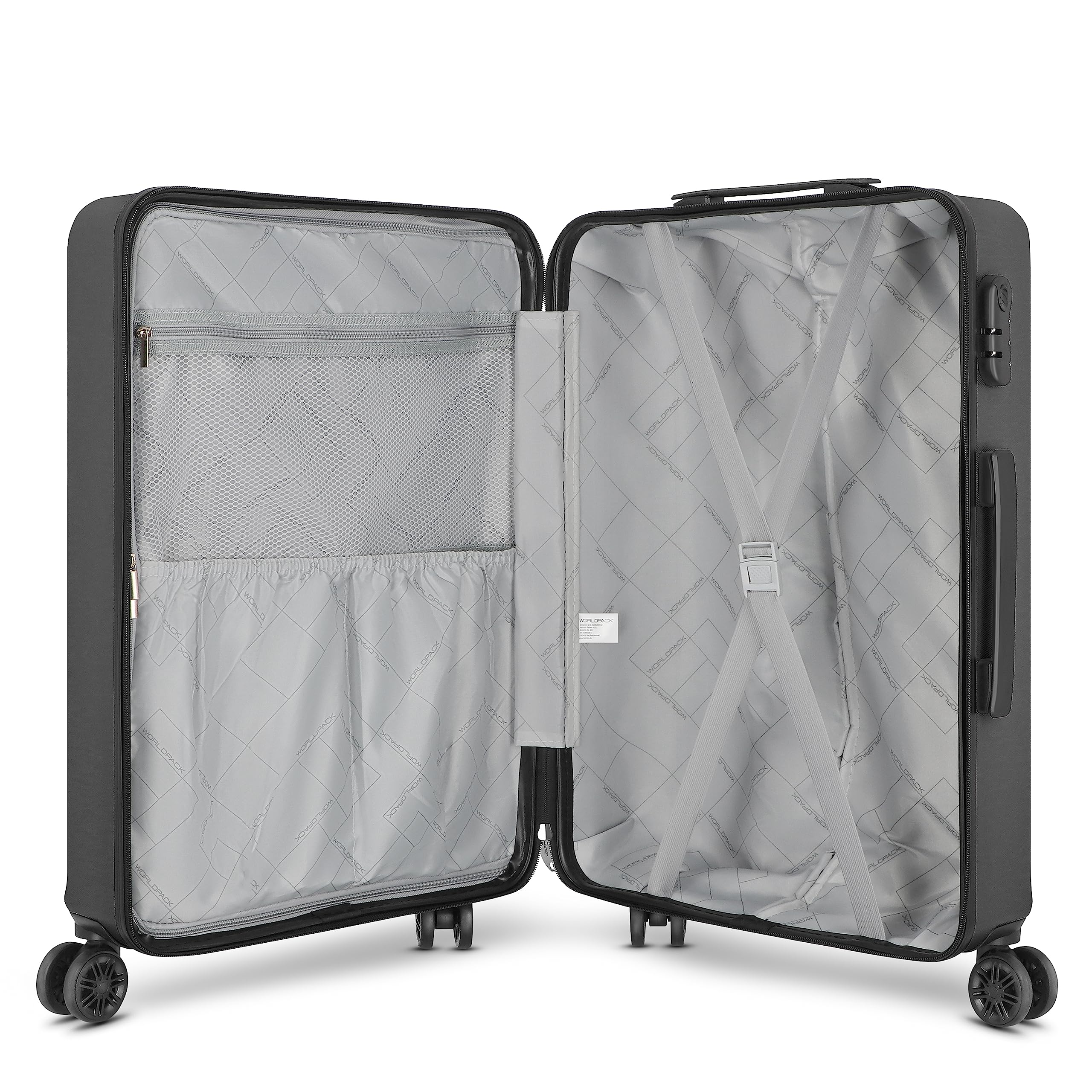 New York 2.0 4 ruote Set di valigie 3 pezzi