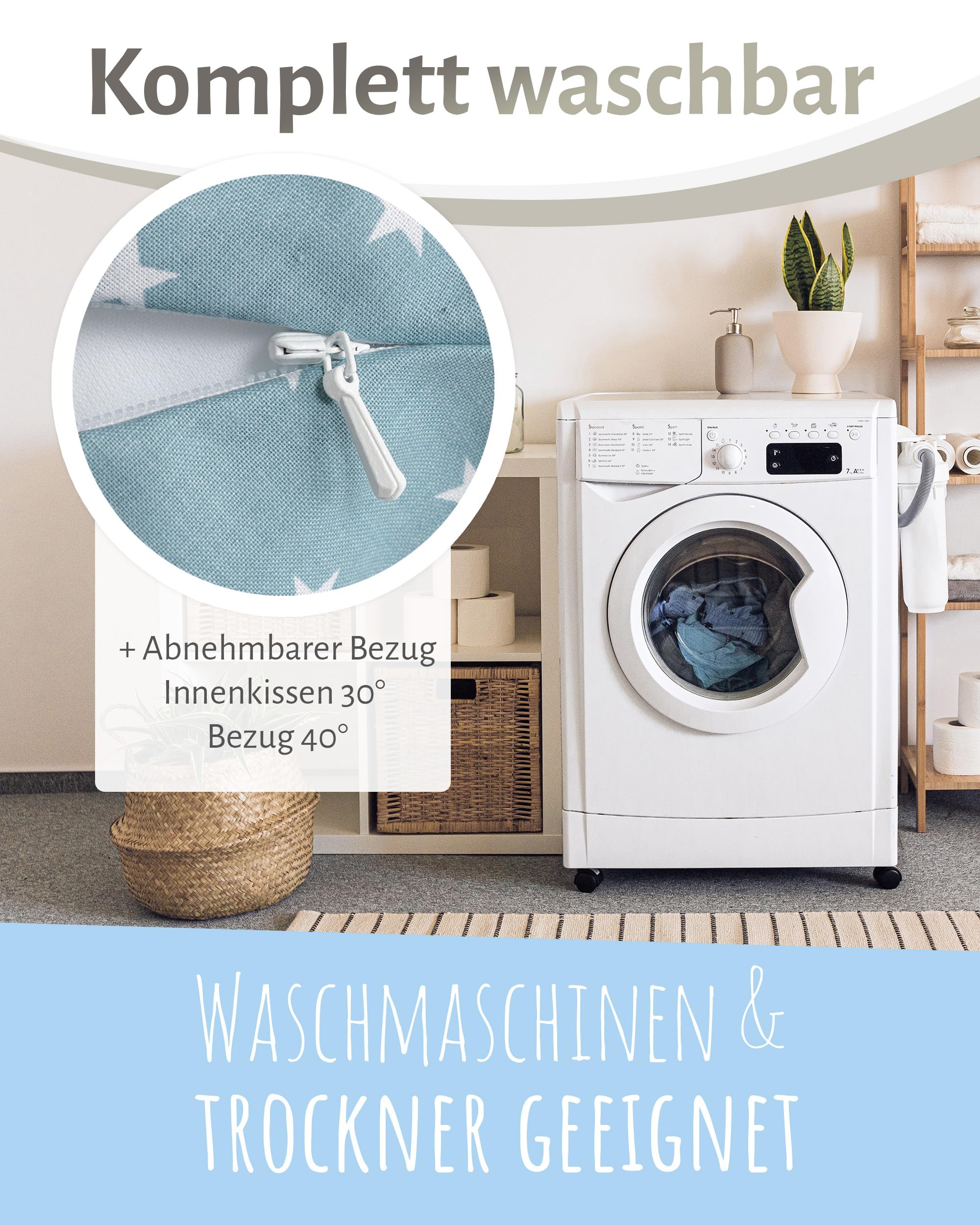 pic Bear Deutschland Stillkissen XL 170cm - Schwangerschaft Kissen - Seitenschläferkissen und Lagerungskissen für Erwachsene und Baby Schmusekissen (Punkte grau)