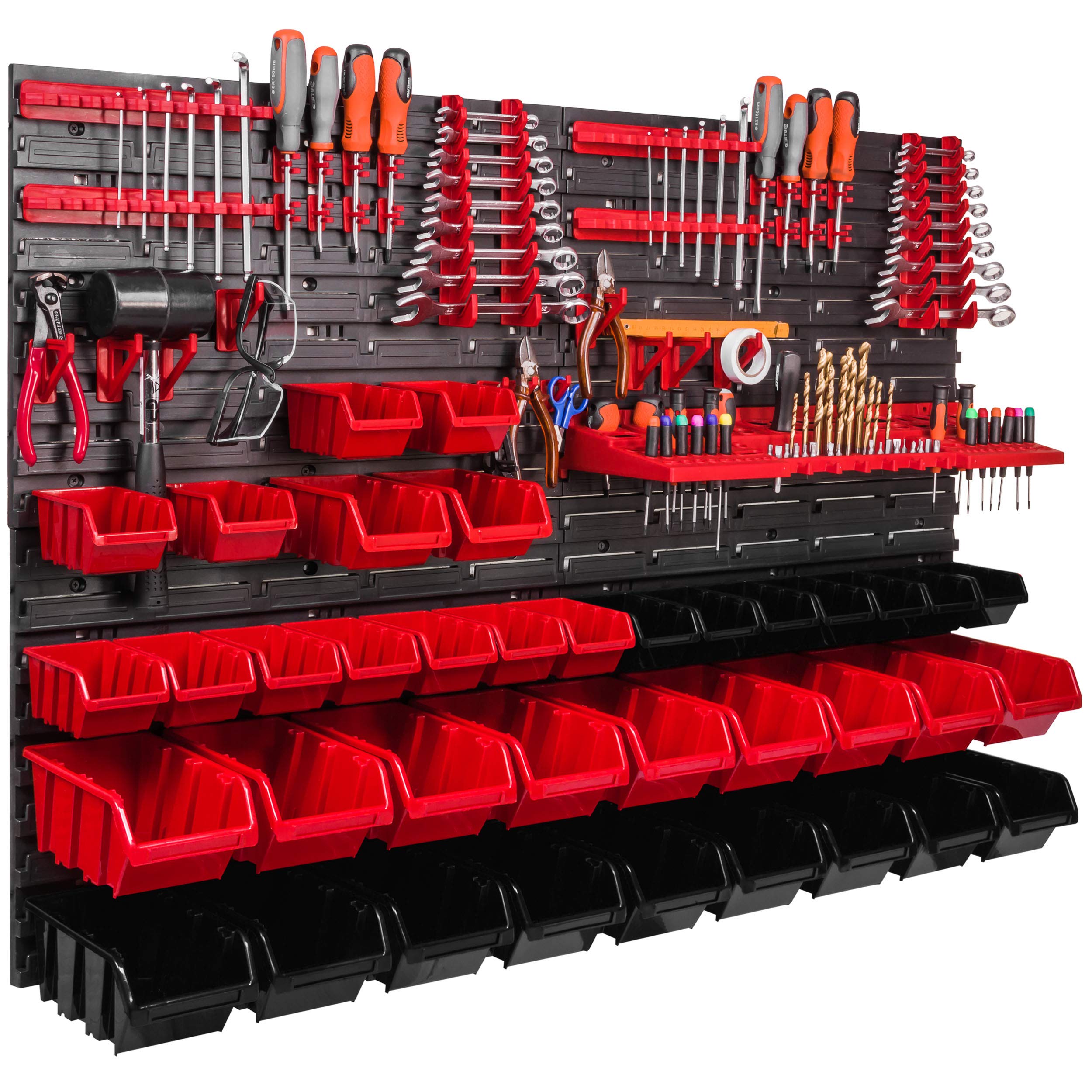 botle Regał warsztatowy 1152 x 780 mm, pudełka do układania w stos, system przechowywania, uchwyty na narzędzia, pojemniki do przechowywania, bardzo mocna płyta ścienna, regał magazynowy z możliwością