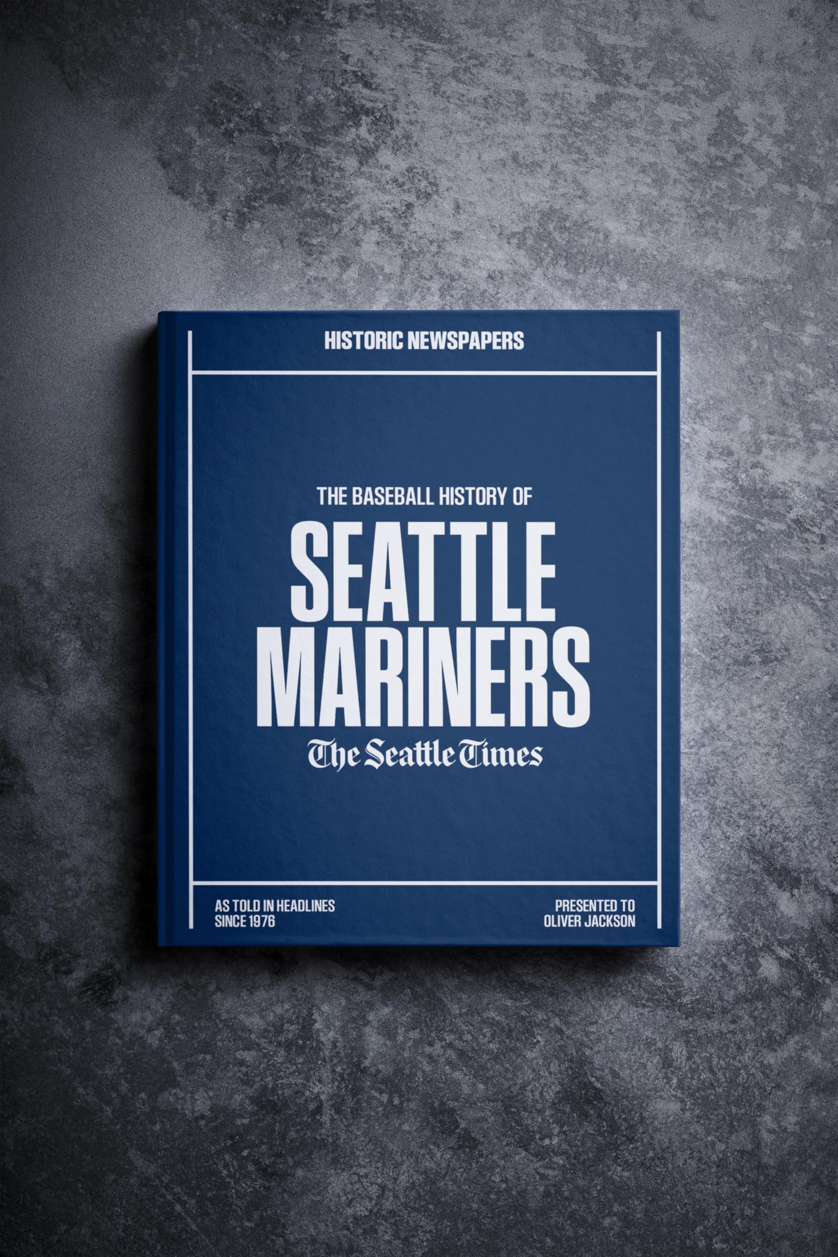 Personalized Baseball History Book - Sports Fan Gift - A Major League History Told Through Archive Newspaper Coverage