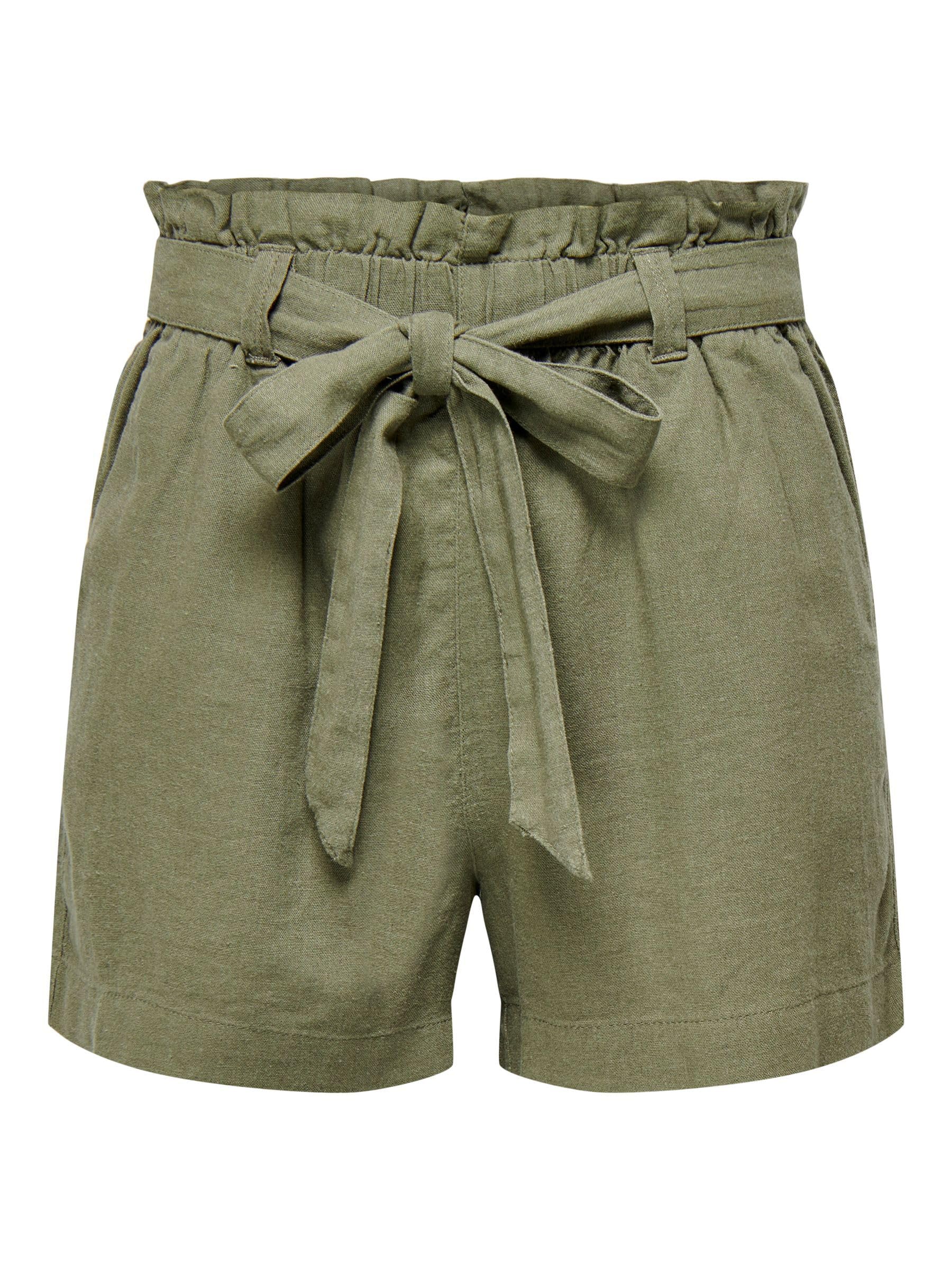 JdY Women's JDYSAY MW Linen Shorts WVN NOOS, Kalamata, 16