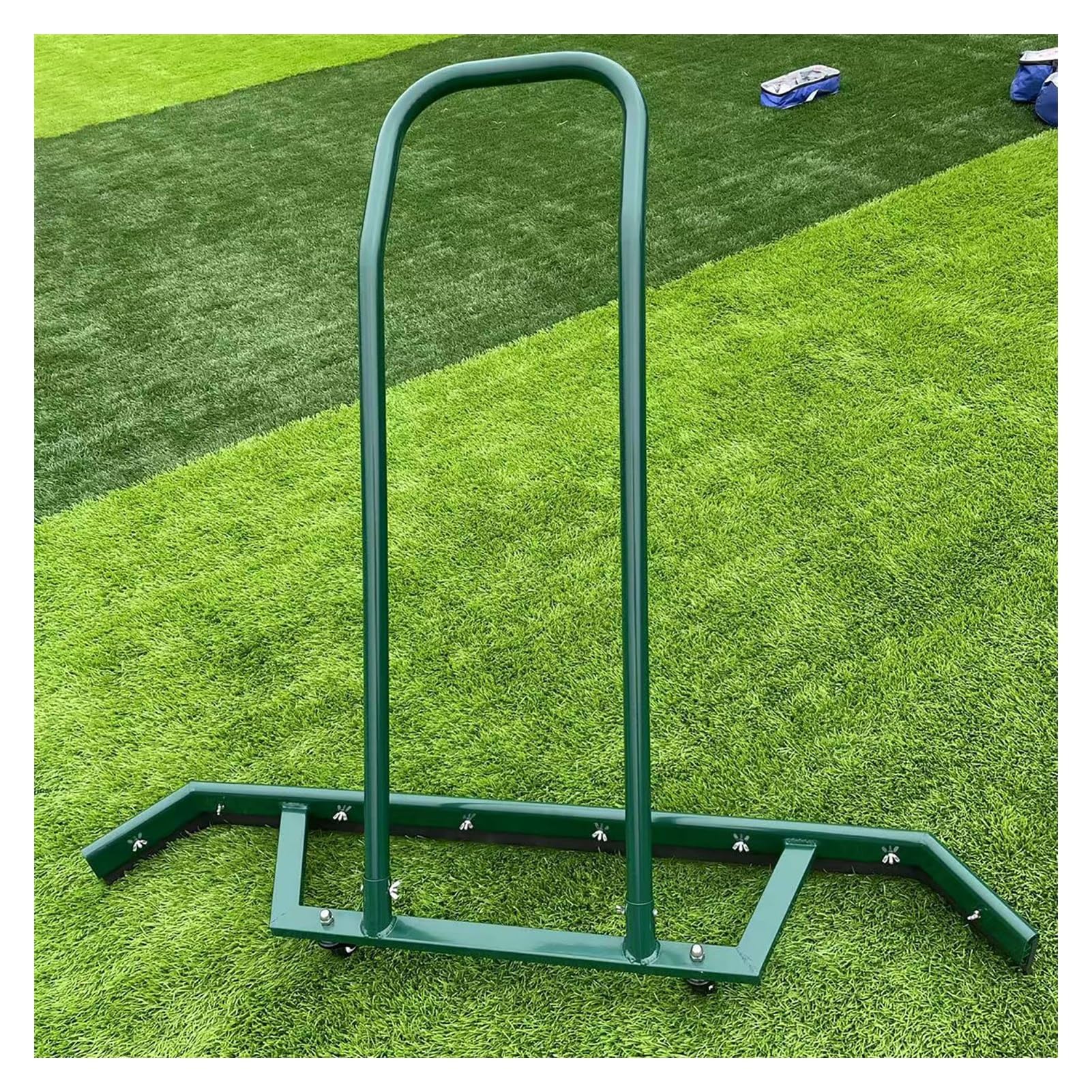 Wasserabzieher aus Aluminiumlegierung, Besen, Regenschützer, Sport-Basketball-/Tennisplatz-Rakel, schnelle Reinigung, Bodenoberfläche, Wasserschieber für Einkaufszentren, Keller, Grün, 137 x 100 cm (B