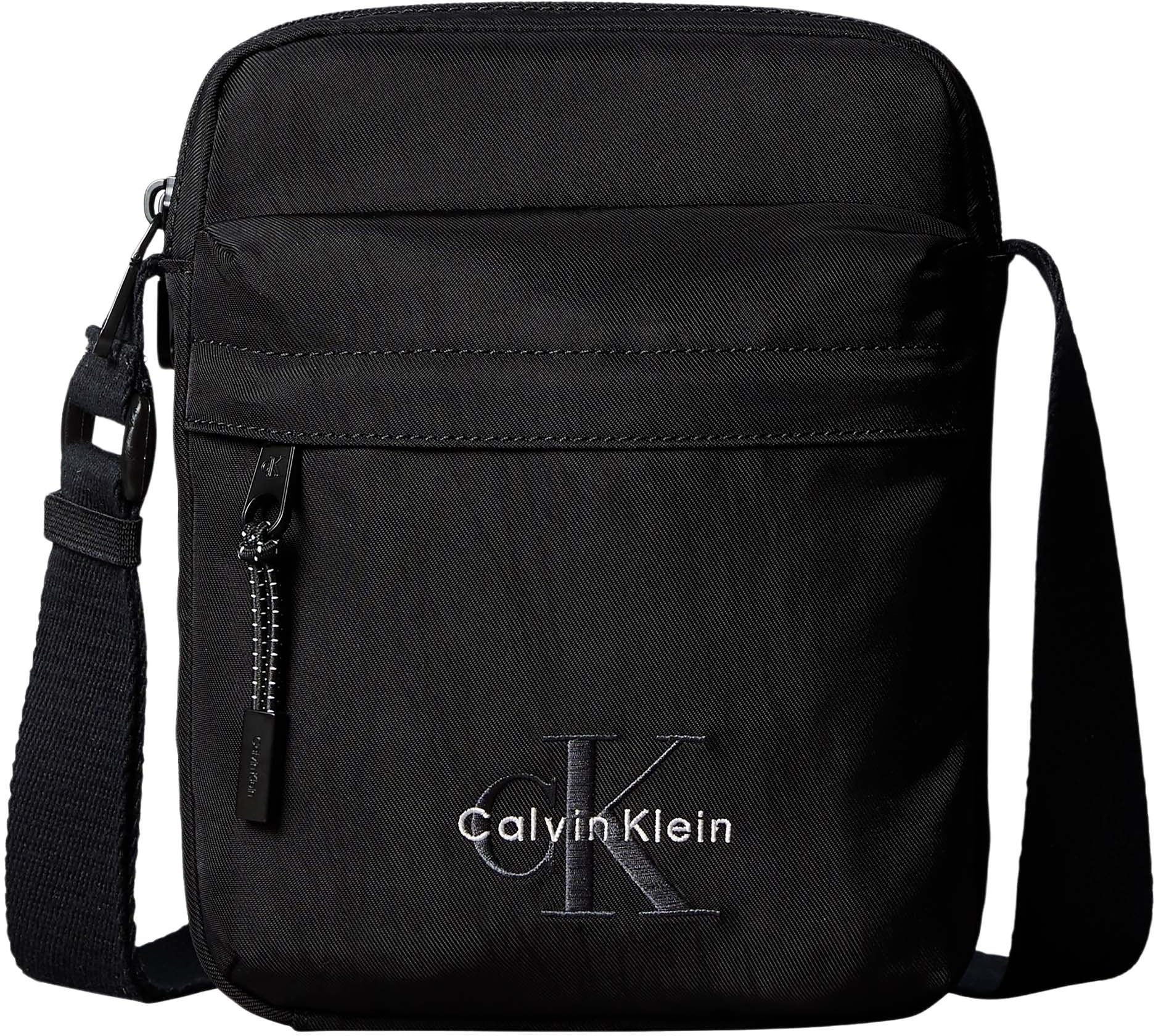 Calvin Klein Jeans Men's Black Messenger Bags, Toiletry Bags And Suitcases For Bold Reporter Crossbody Bag