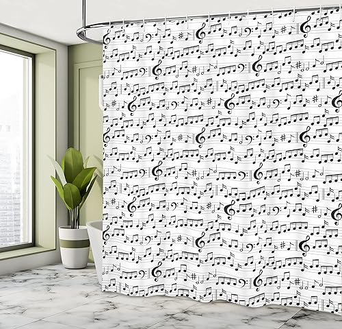 Miniatura 4 de Juego de cortina de regadera Ambesonne Collection, tela de poliéster