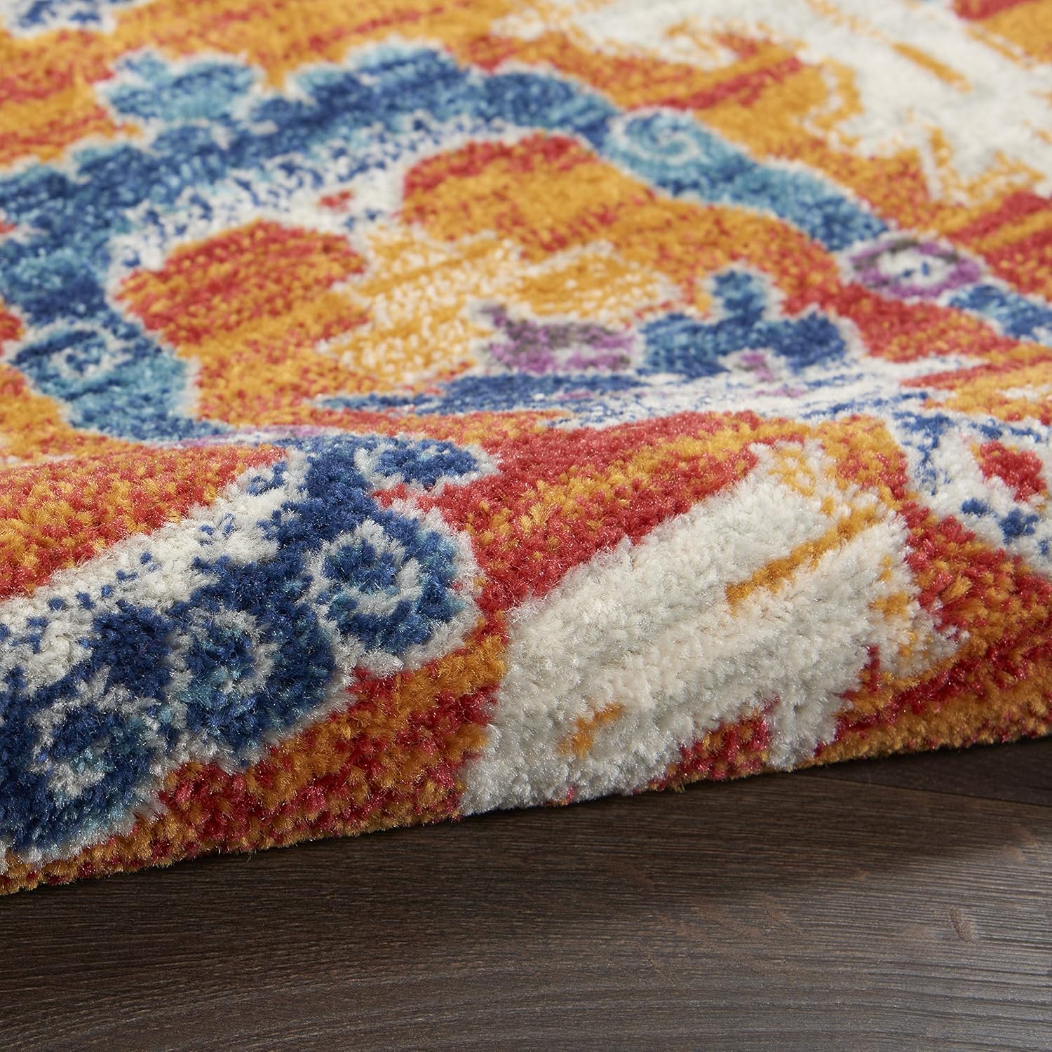 Nourison Home Passion Multicolor 1'10" x 2'10" Area Rug - Easy Clean, Non Shedding, Bed Room, Living Room, Dining Room, Kitchen (2' x 3')