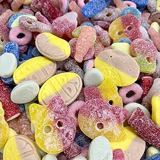 1 Pound BUBS Swedish Candy Mix - Sweet OR Sour Choice - Assorted Fruity Soft and Chewy Gummies - Made in Sweden - Packaged by The Penny Candy Store (Sour Mix)