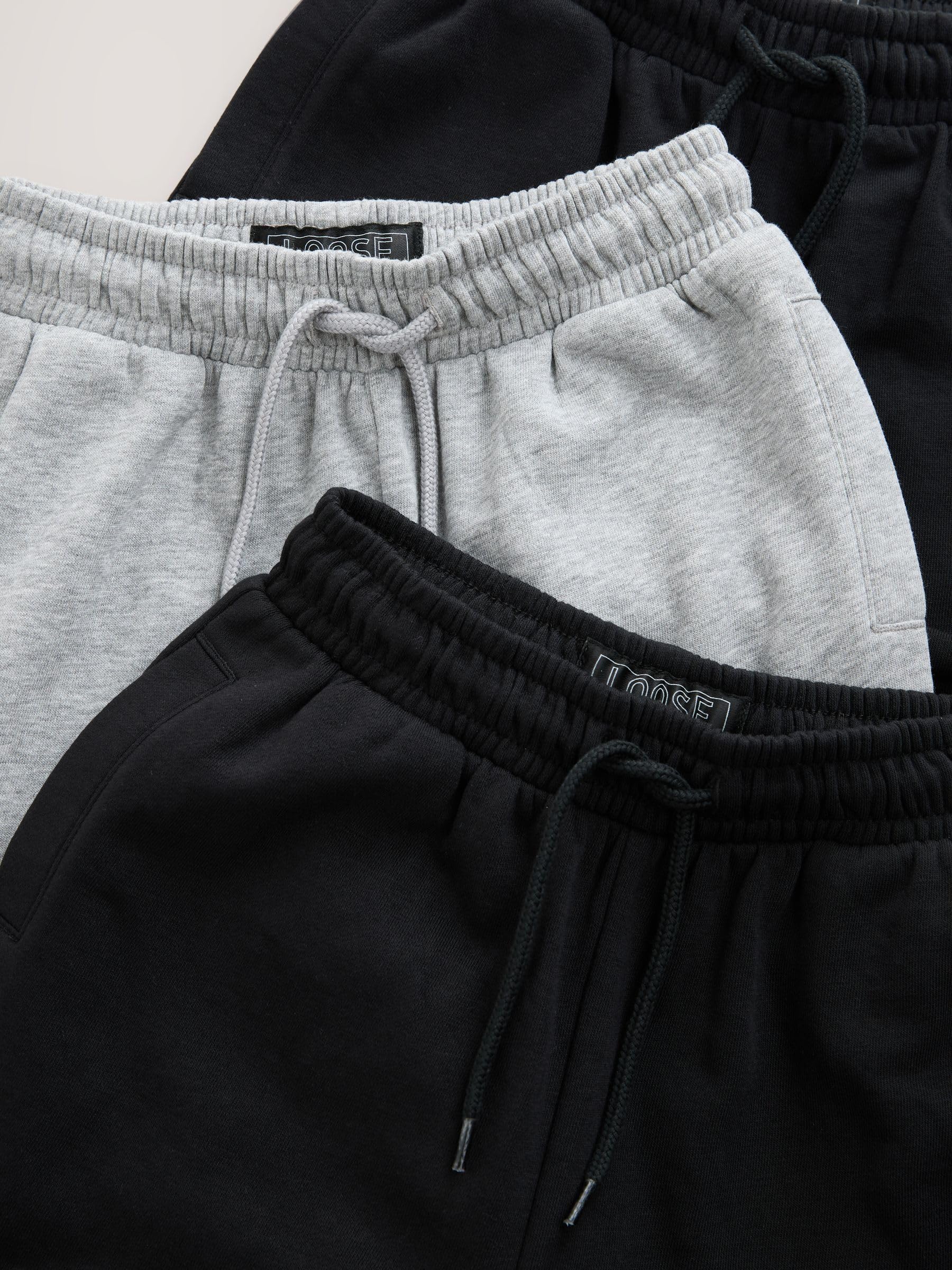 NEXT Niños Pack de 3 Pantalones de chándal de Corte Ancho