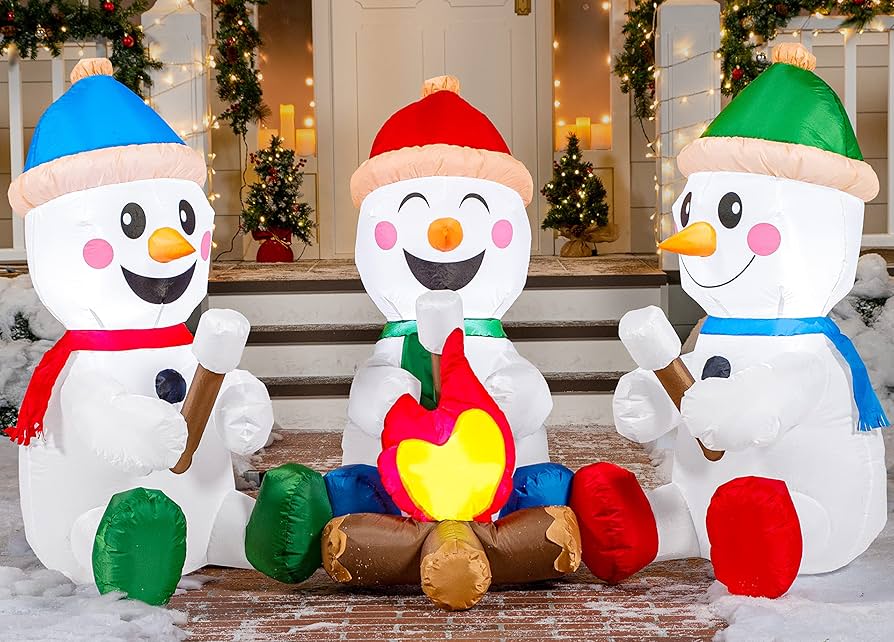 Snow Man - S  Amazon.com: Joliyoou Christmas Yard Decoration, Set of 3 Pre