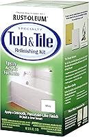 Vista 4 de Rust-Oleum 372418 Kit de reacabado de tina y azulejos, 1 cuarto de galón, niebla costera, (paquete de 1)
