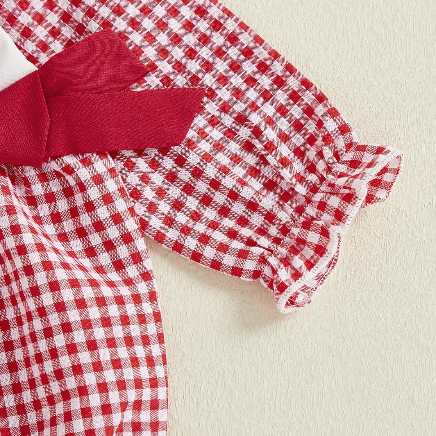 My First Valentines Day Baby Girl Outfit Love Heart Smocked Bubble Romper Onesie Newborn Baby Valentines Clothes - Image 5