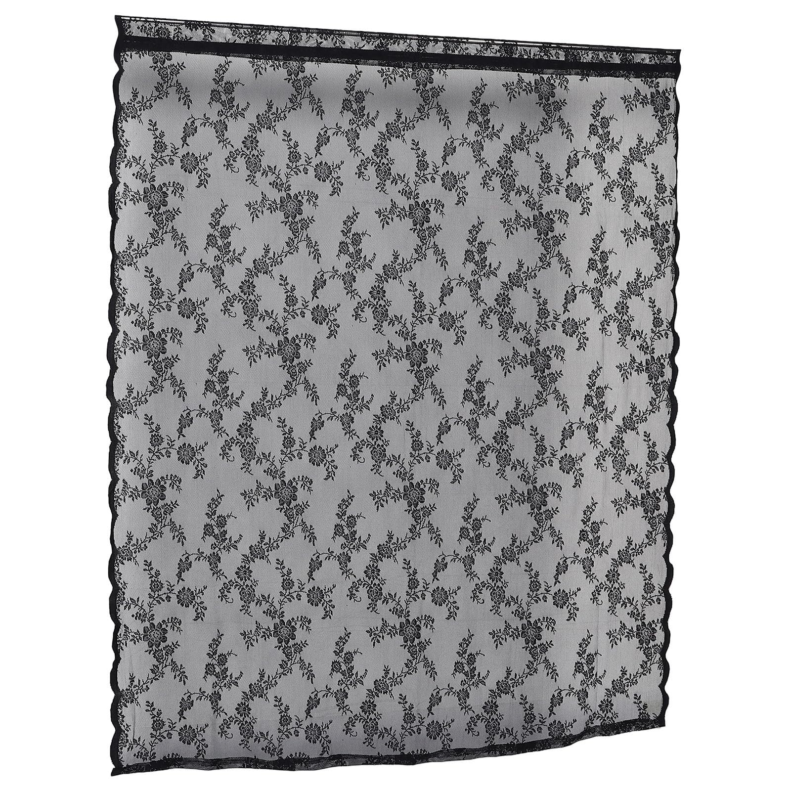 Cortinas de encaje negro para evitar reflejos solares y proteger muebles con BETOOKY 1