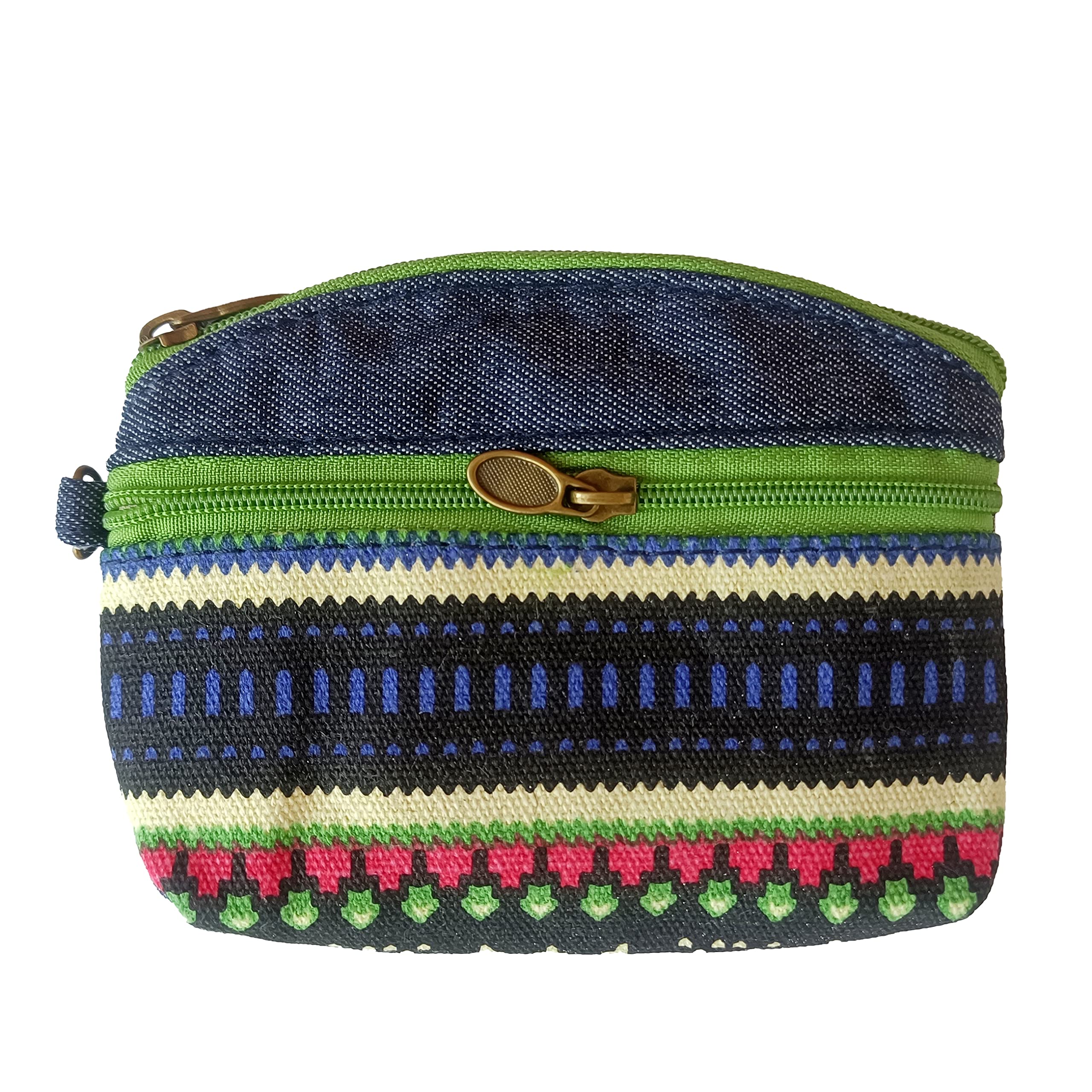 YHmyok Coin Purse for Women Cute Small Wallets Change Purse Coin Pouch (denim green)