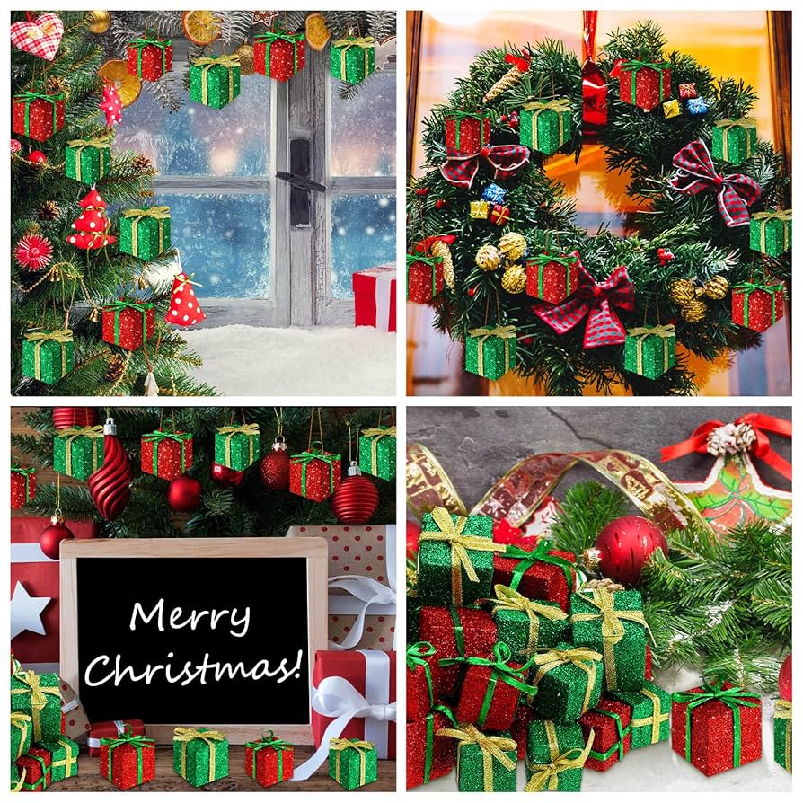 Amazon.co.jp: Woanger 30個 ミニクリスマスツリープレゼント