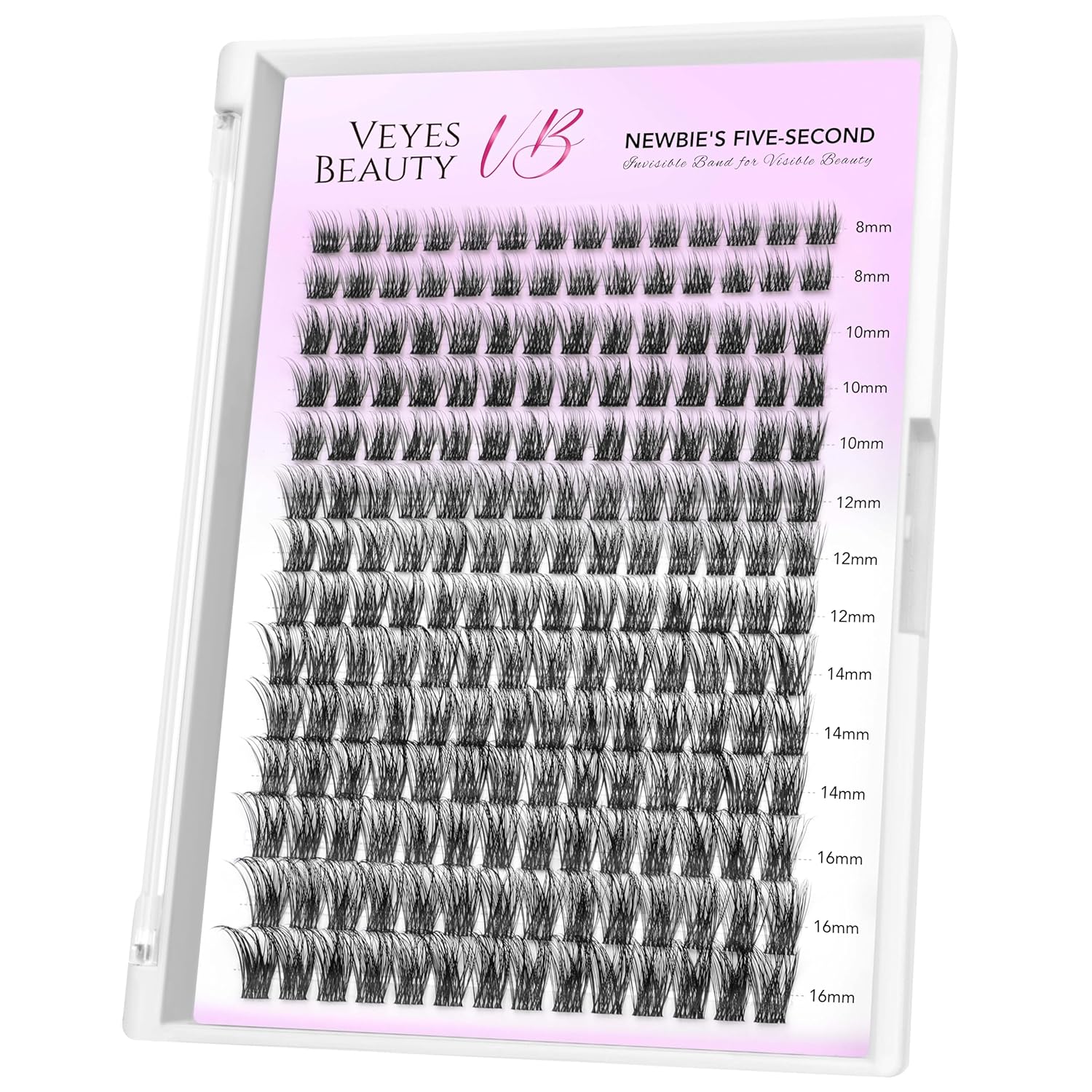 VEYESBEAUTY Lash Clusters Individual Eyelash Extensions Thin & Invisible Band DIY False Eyelashes for Self-application Newbie’s Five-Second Series Wispy Lash Tray, Dreamy 8-16mm Mixed Length VEYESBEAUTY Lash Clusters Individual Eyelash Extensions Thin & Invisible Band DIY False Eyelashes for Self-application Newbie’s Five-Second Series Wispy Lash Tray, Dreamy 8-16mm Mixed Length