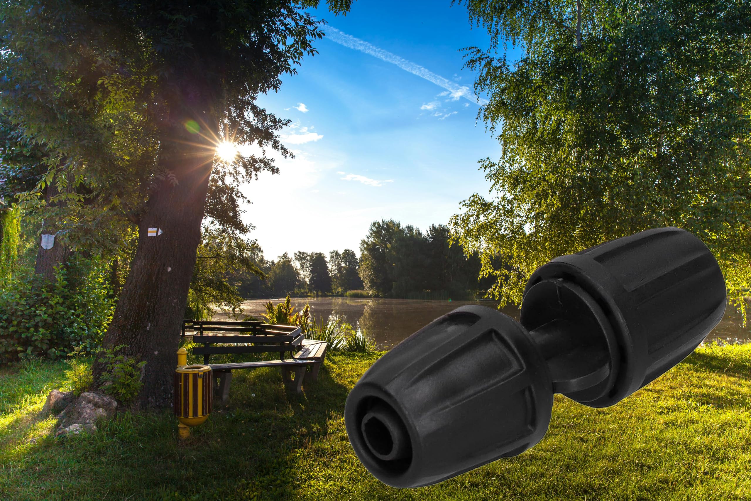 Vitdipy 20Pcs Hose Connector, 8/11 Straight Hose Connector for Garden Beds Farms, Lawns, Greenhouse Gardening and Agricultural