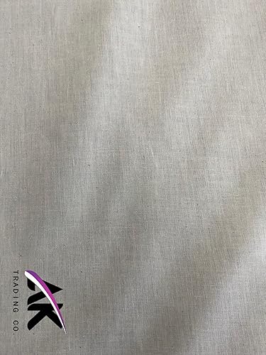 Miniatura 2 de AK Trading - Tela de muselina natural de 60 pulgadas de ancho, 100% algodón, sin blanquear