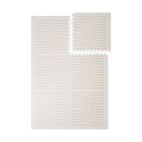 Toddlekind Playmat - Tapete de juego de espuma premium, 4 x 6 pies, tapete de juego de espuma de alta calidad para bebésniños pequeños, elegante, no