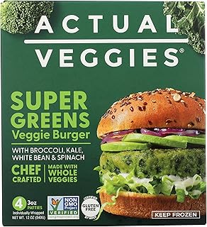 Actual Veggies Super Greens Veggie Burger, 12 OZ