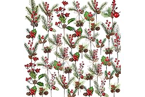 Zeyune Christmas Floral Picks - The Perfect Festive Embellishments