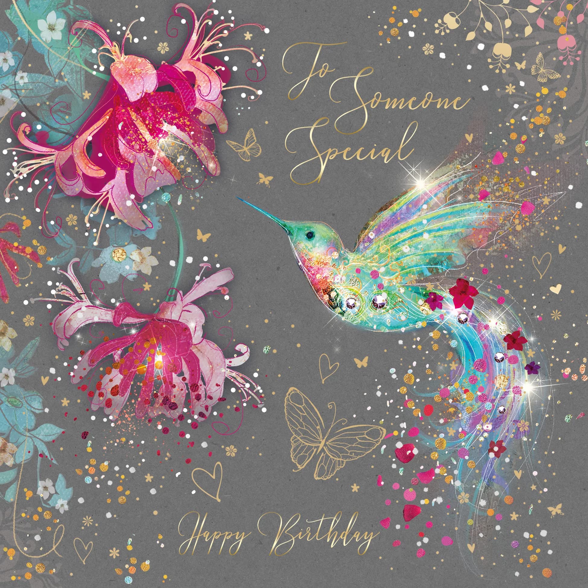 Cherry Orchard Someone Special Birthday Card from The Grace Range Complete with Gold Envelope and Gold Foil Detailing …