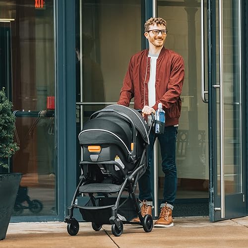 Miniatura 8 de Chicco Presto - Cochecito compacto y plegable con toldo, marco de aluminio ligero, para bebés y niños pequeños de hasta 50 libras, grafito/gris