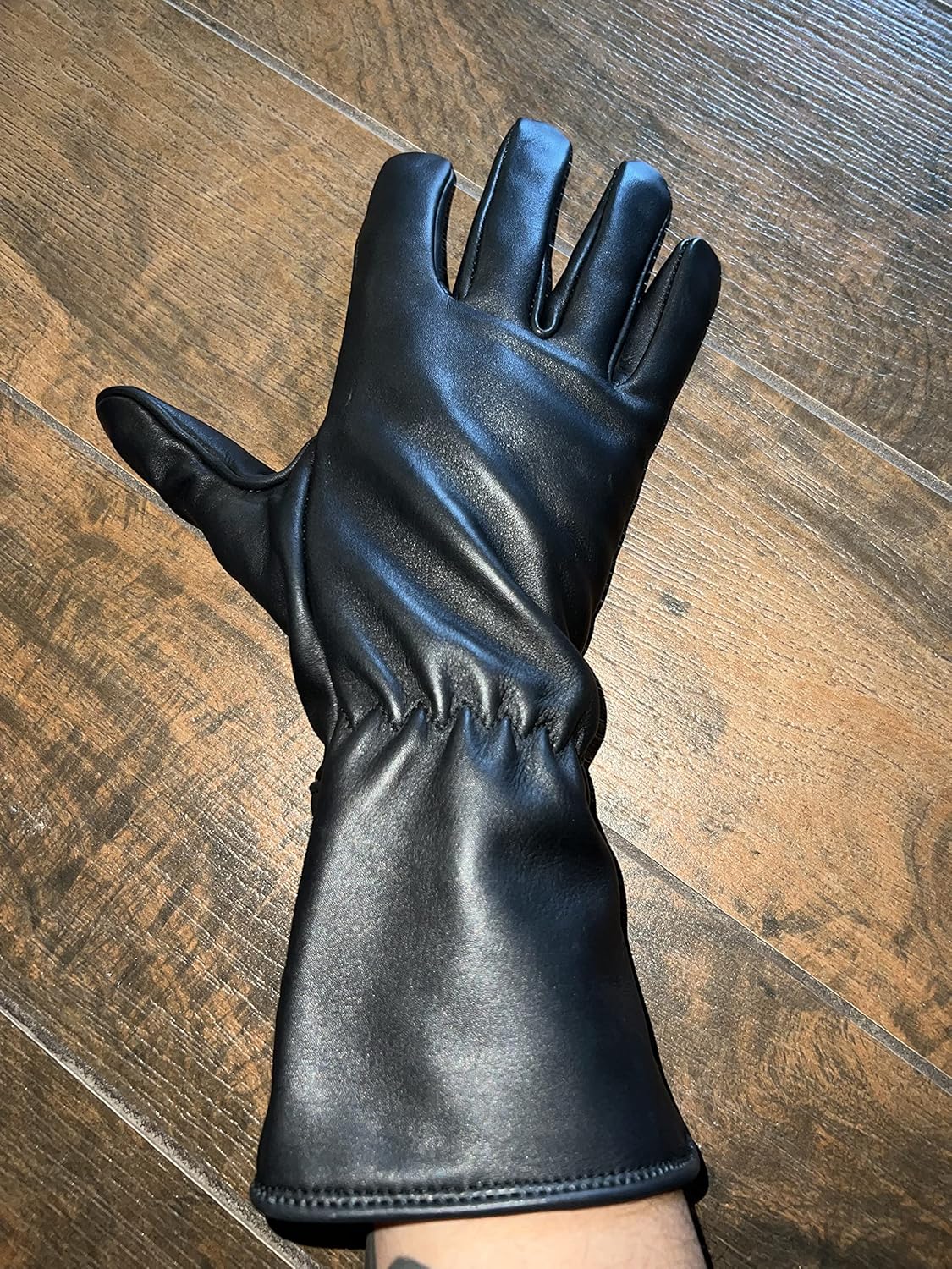 EPT Bull Ropes Bull Riding Glove Adult Black Cowhide EPT Brand 9.0 Right Hand