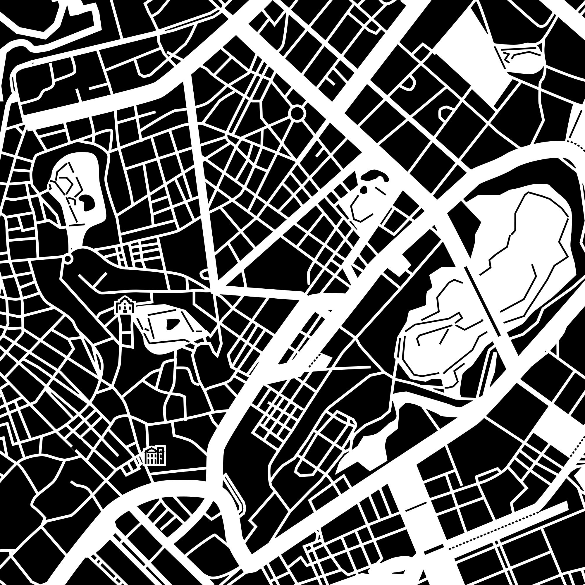 Póster De Papel Cortado (paper Cut) De Nanjing - 30.5 X 30.5 Cm, Blanco, Ideal Para Enmarcar Y Regalar
