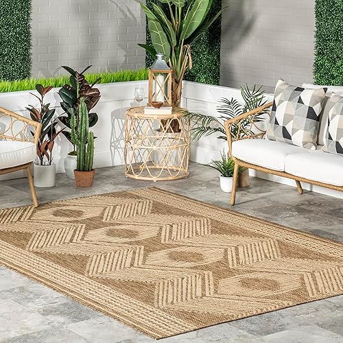 nuLOOM Ranya - Alfombra tribal para interiores y exteriores