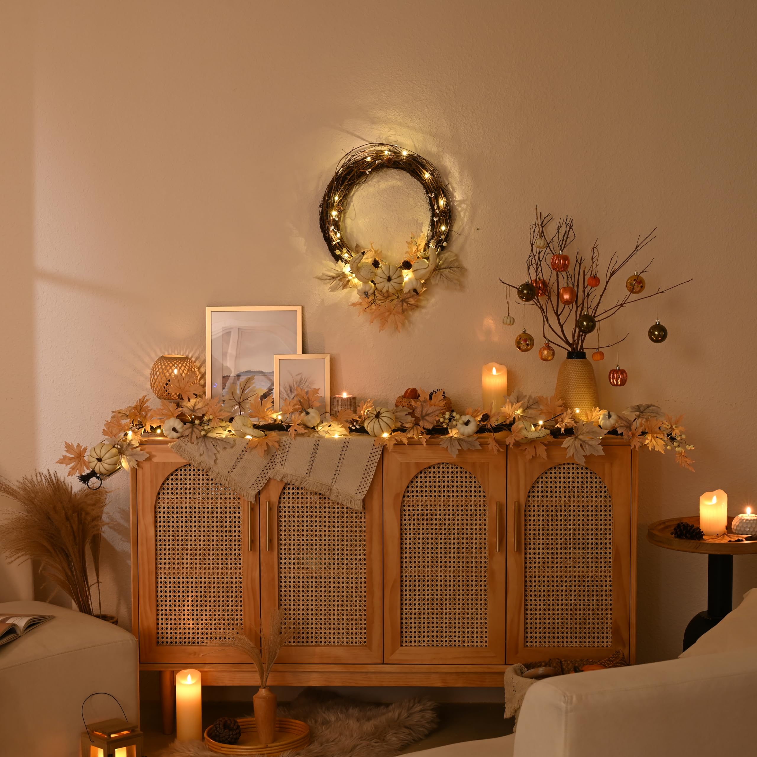 Garland D'automne 6ft Garlandais De Feuilles D'érable