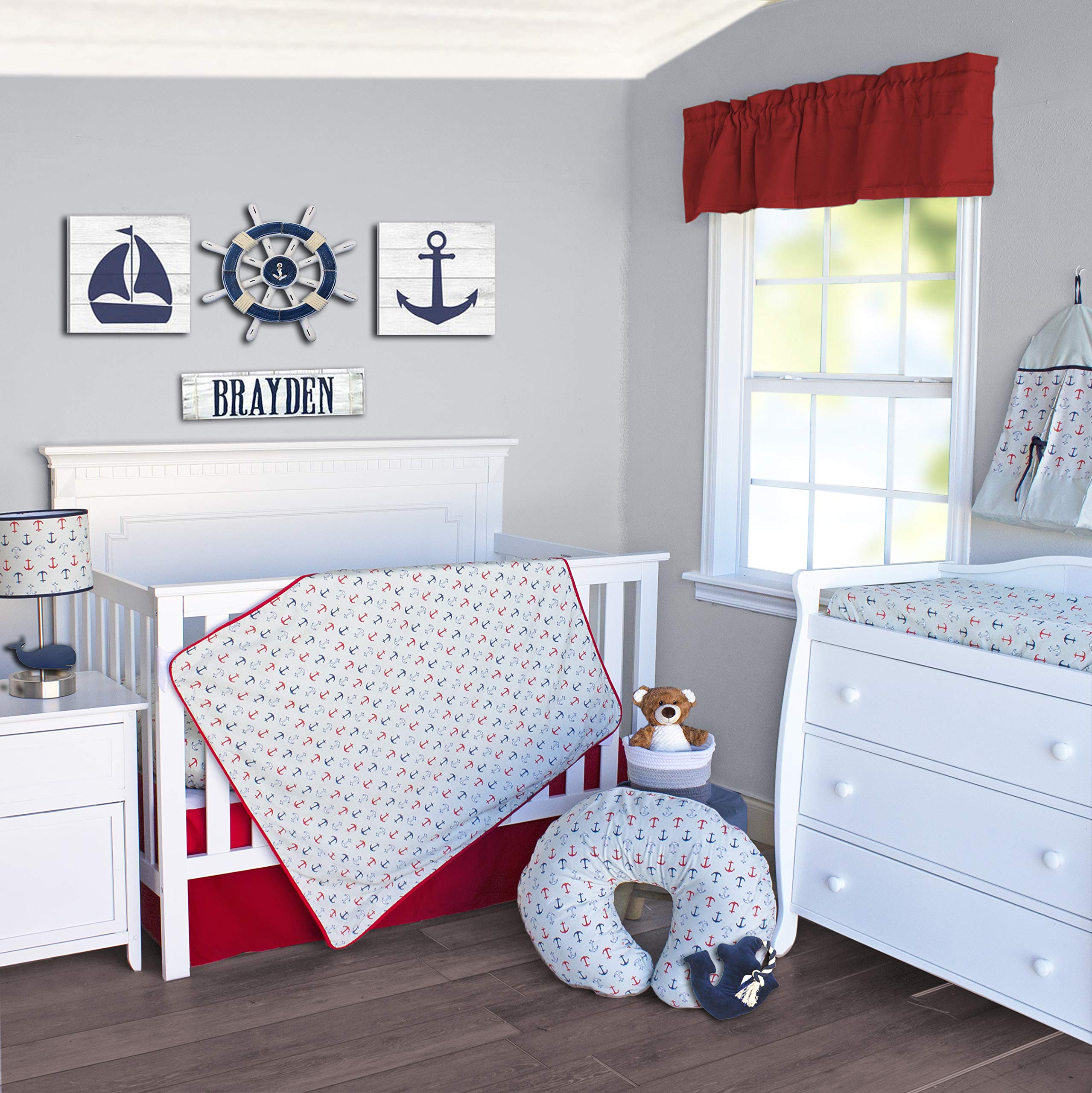 nautical cot bedding