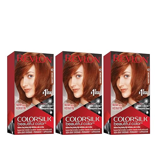 Miniatura 186 de Revlon Colorsilk - Tinte permanente para el cabello, cubre 100% las canas, sin amoníaco, con queratina y aminoácidos, castaño claro 51, 4.4 onzas