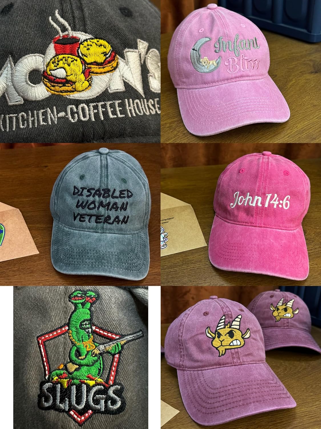 Embroidery Custom Hat for Men,Personalized Vintage Baseball Cap with Your Text Logo,Trucker Hat,Gifts for Men Dad - Image 3