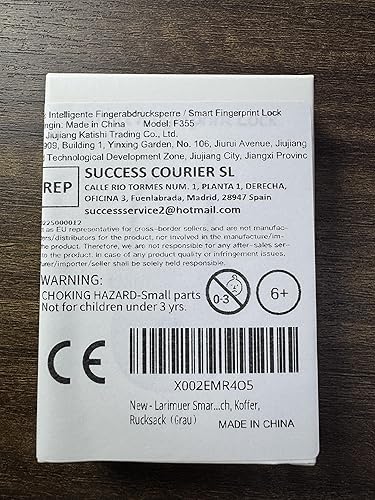 Miniatura 3 de Candado inteligente de huellas dactilares para equipaje, capacidad de 20 usuarios, llave USB y código de emergencia, cerradura biométrica sin llave
